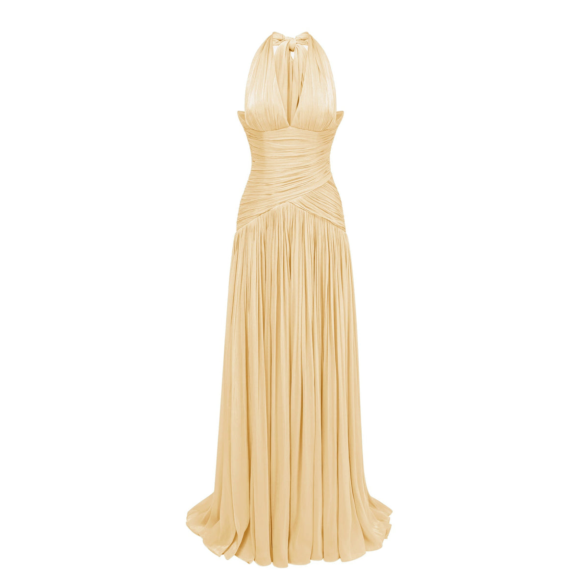 Uranie Yellow Gathered Maxi Dress