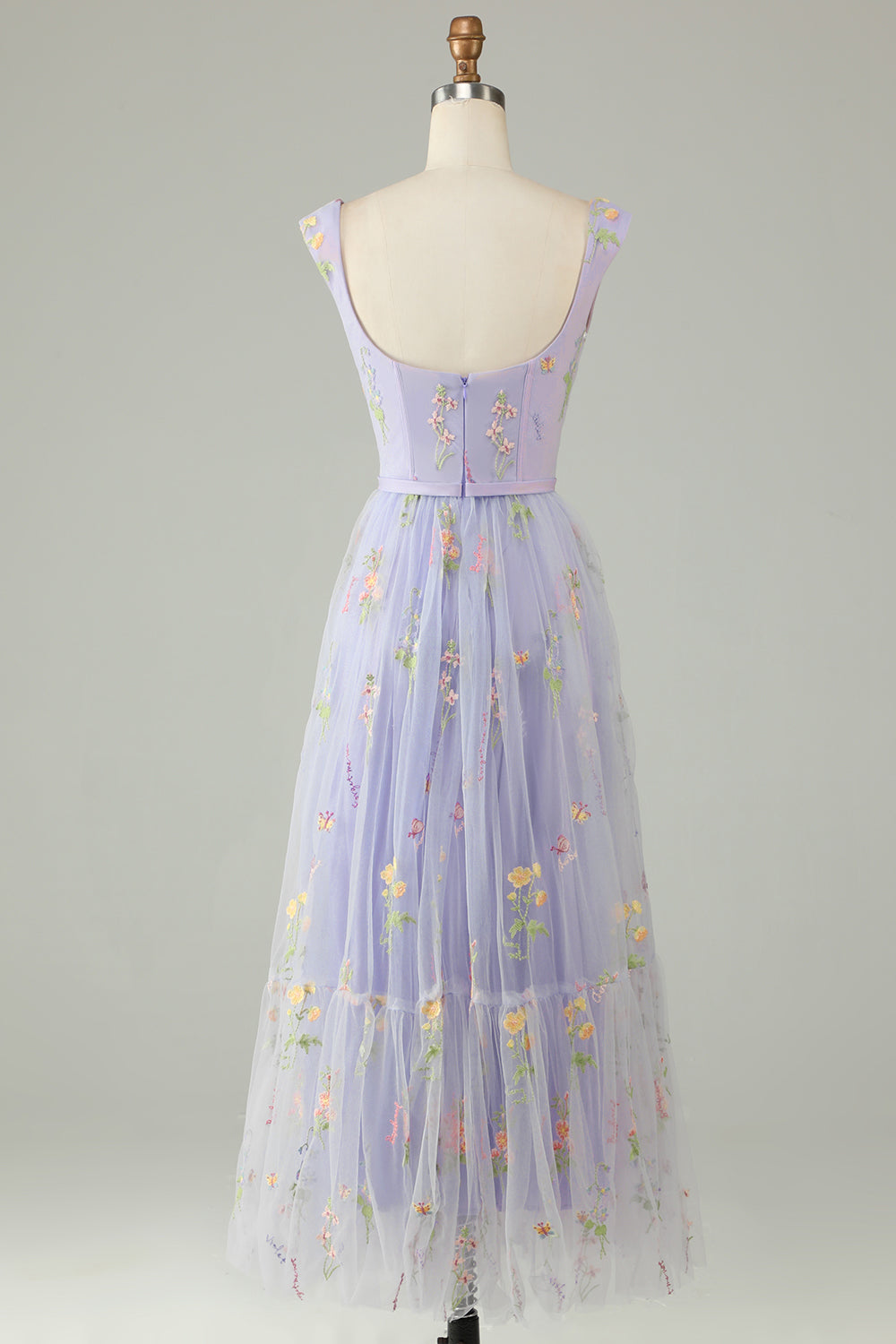 A Line Sweetheart Green Long Prom Dress with Embroidery