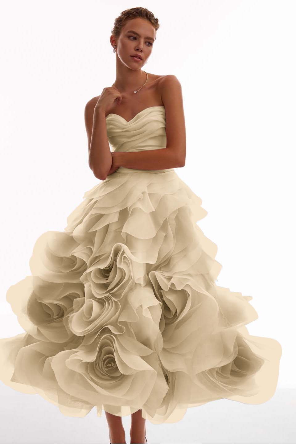 Glamorous Pink Sweetheart Floral Sleeveless Pleated Prom Dress