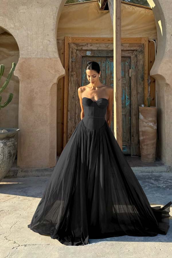 Glamorous Chiffon Chocolate Sweetheart Sleeveless Prom Dress with Pleated