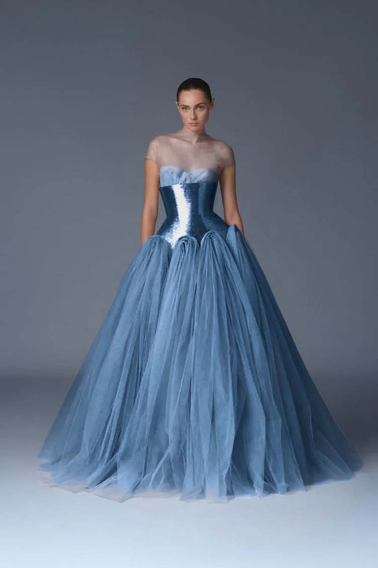 Stunning Dusty Rose Tulle Sleeveless Sweetheart Long Prom Dress with Corset