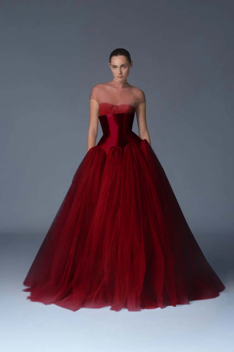 Stunning Dusty Rose Tulle Sleeveless Sweetheart Long Prom Dress with Corset